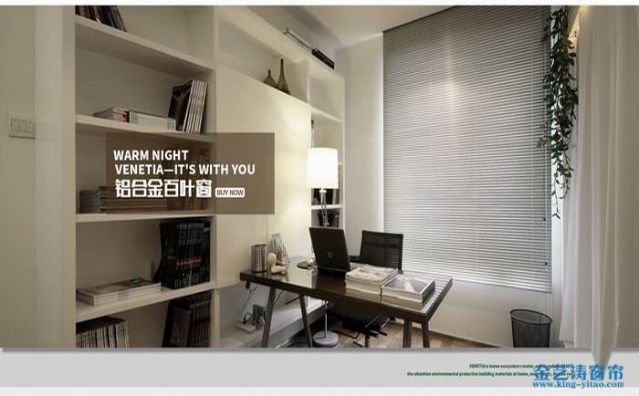 技巧四：光线偏暗的朝北办公室，适用于中性偏冷的色调
